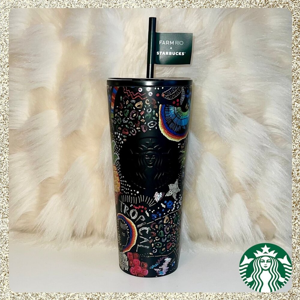 🌞 2025 Starbucks x Farm RIO Venti Borogodo SS Cold Cup Tumbler NWT